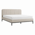 Polsterbett Doppelbett Beige Polyester Rechteckig 160 x 200 cm